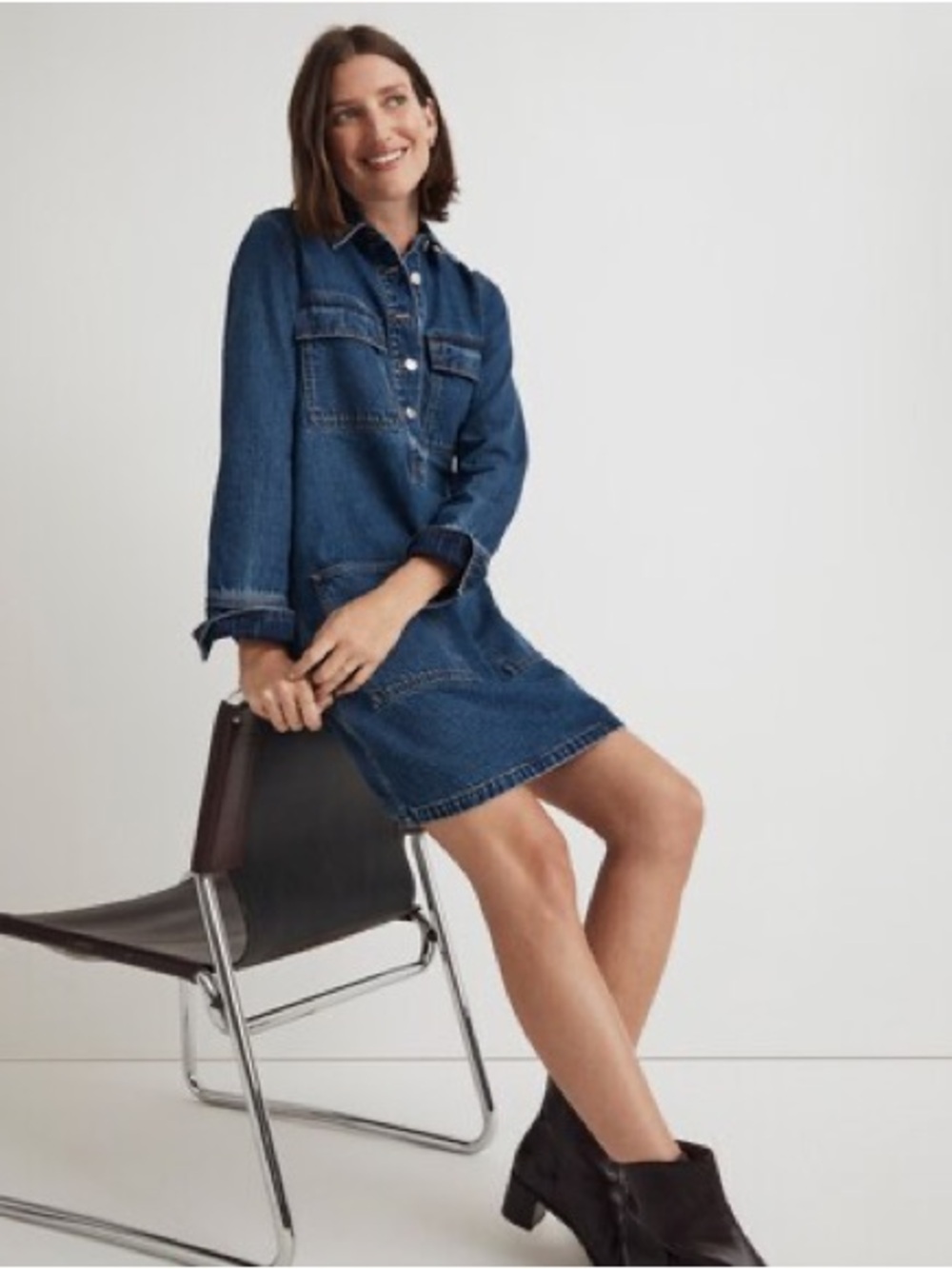Madewell Popover Mini Shirtdress